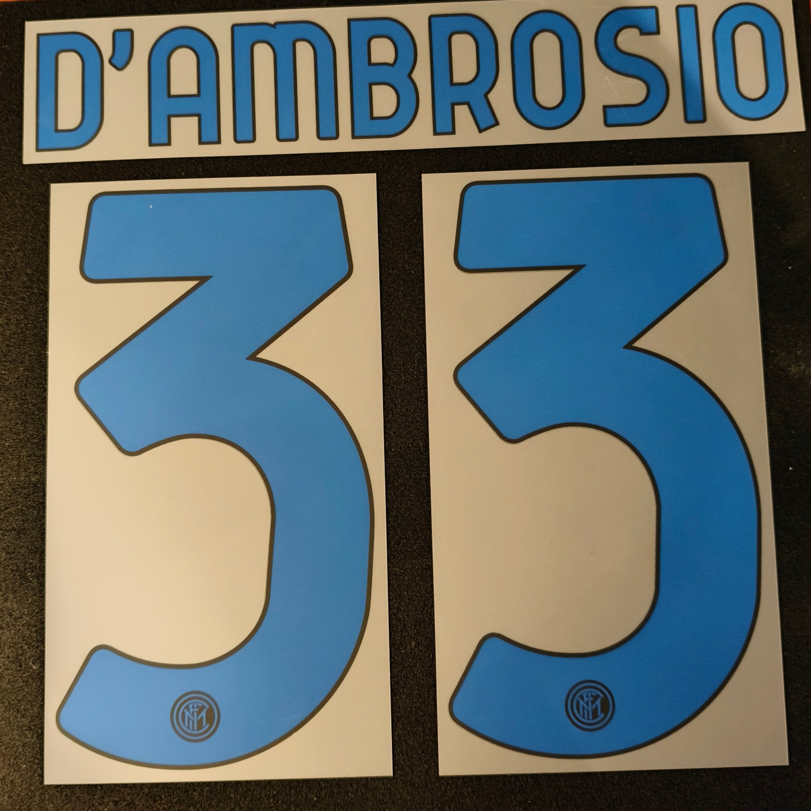 D'Ambrosio nameset FC Inter away